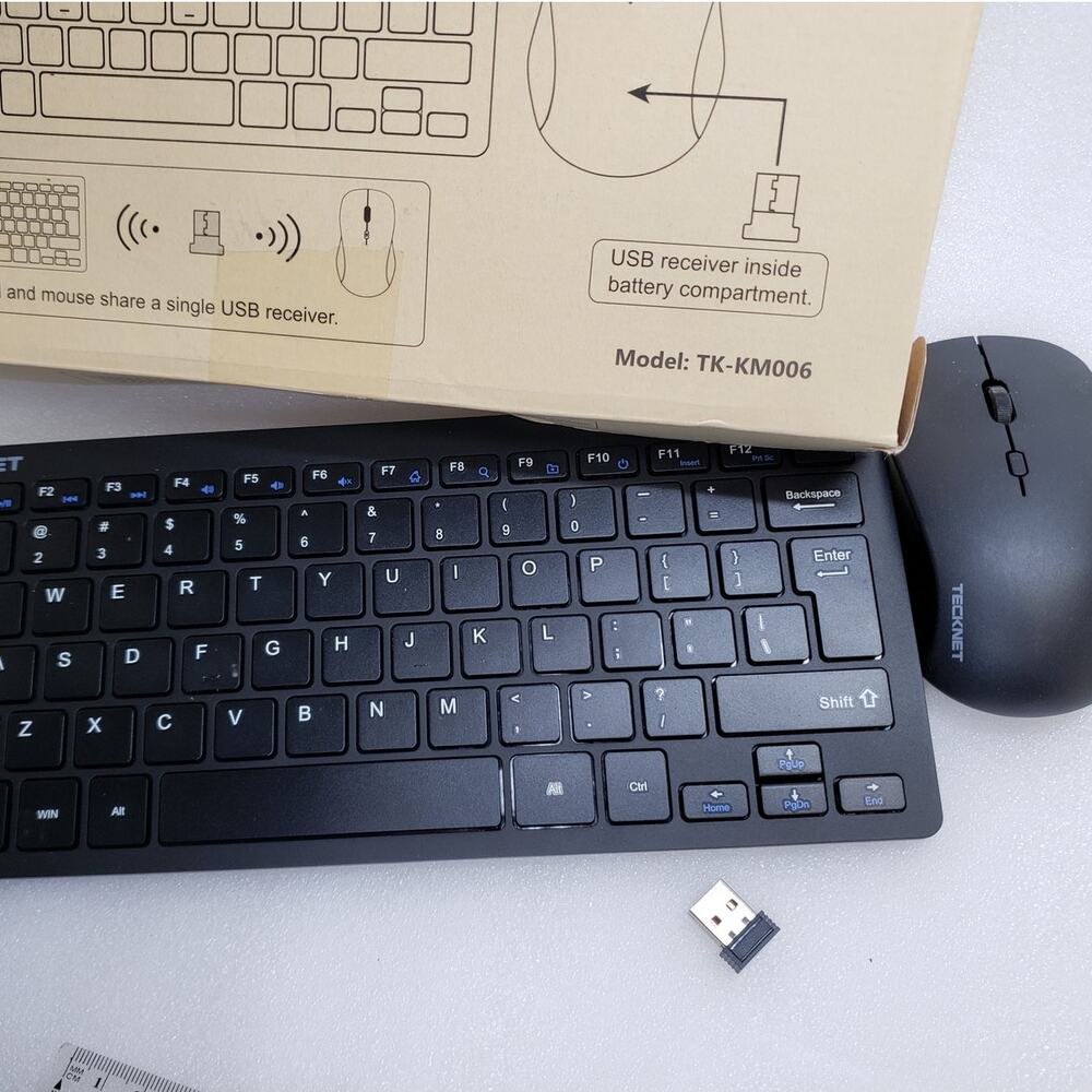 TECKNET Wireless Keyboard and Mouse Combo (Model: TK-KM006)